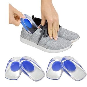 men39s gel insoles comfortable shoe inserts for inner sole support cushioning silicon sole for men39s footwear insole for men women39s heel protector with heel pad for heel pain relief 2 pair