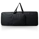Canvas Keyboard Bag Compatible With Casio Sa-76, Casio Sa-77, Casio Sa-78 Keyboards Front Side Pocket Padded Piano Keyboard Bag (26 Inches Piano Bag) (Blue)