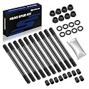 SPELAB 208-4305 2084305 High Performance 12-Point Cylinder Head Stud Bolt Kit Replacement Compatible with Honda 1996-2000 Civic CX DX EX 1.6L D16Y D16YZ D16Y7 D16Y8 SOHC with Head Studs Nuts Washers
