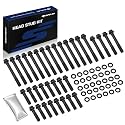 SPELAB Head Stud Replacement Kit Compatible with Chevy 1955-2000 Small Block Gen I 4.3L 4.4L 4.6L 4.9L 5.0L 5.4L 5.7L 6.6L, Cylinder Head Bolt Assembly Kit & Assembly Lubricant