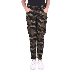 Women Dry-Fit Six Pocket Camouflage TrackpantJoggersSports Gym