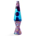 Spencer Gifts Lava® Lamp - 14.5" Magic Mushroom - The Original Motion Lamp - Purple Wax and Blue Liquid with Printed Base Exclusive