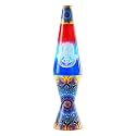 Spencer Gifts Lava® Lamp - 17" Hamsa - The Original Motion Lamp - White Wax and Clear Liquid with Printed Base and Hand Painted Globe Exclusive