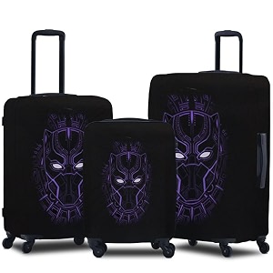 spendex polyester protective luggage cover  hard luggage trolley bag cover  washable  dust proof  stretchable  sml - combo  vibranium stealthh