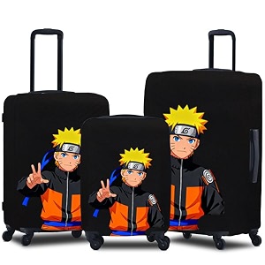 spendex polyester protective luggage cover  hard luggage trolley bag cover  washable  dust proof  stretchable  sml - combo  hokagee