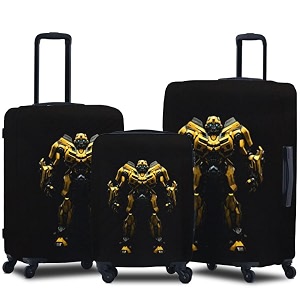 spendex polyester protective luggage cover  hard luggage trolley bag cover  washable  dust proof  stretchable  sml - combo  cyber-stinger___