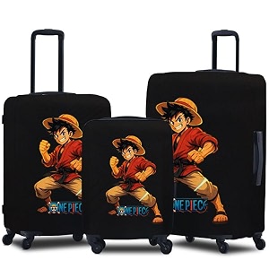spendex polyester protective luggage cover  hard luggage trolley bag cover  washable  dust proof  stretchable  sml - combo  captain