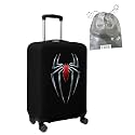 Spendex Polyester Protective Luggage Cover | Hard Luggage Trolley Bag Cover | Washable | Dust Proof | Stretchable | M - 24 inch | Crimsonn Web