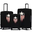 Spendex Polyester Protective Luggage Cover | Hard Luggage Trolley Bag Cover | Washable | Dust Proof | Stretchable | S/M/L - Combo | Rebel Gloryy_