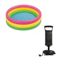 Speoma 3ft Inflatable Bath tub and Air pump for inflatable toys Inflatable Swimming Pool