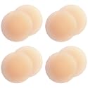 Spera Nipple Covers Reusable Comfortable Invisible Adhesive Silicone Pasties for Women Cream