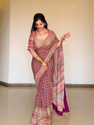 Spetila Printed Bollywood Georgette Saree Multicolor