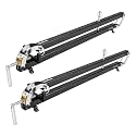 SpeTool 24 inch Panel Clamps 2Pack, 4-Way Pressure Steel Parallel Clamp For Board Cabinet, Tabletops, Woodwork, Adjustable parallelogram Couplers, Cutting Board Clamps For Precision Projects