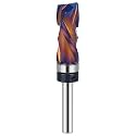 SpeTool Coated Compressiom Flush Trim Router Bit 1/4 Shank, Top Bearing Flush Cut Router Bit for Woodworking Trimming Template