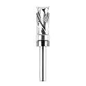 SpeTool Top Bearing Compression Flush Trim Router Bit 1/4" Shank 1/2" Cutting Diameter, Up and Down Spiral Template Pattern Router Bit for Woodworking Trimming