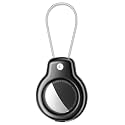 SPGUARD for Holder Case with Keychain 1st/2nd -1 Pack for Apple Holder with Wire Cable Lock Key Ring Chain Tagholder Accessories for GPS Item Tracker Kids,Keys,Luggage