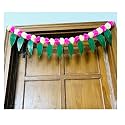 SPHINX Artificial Marigold &amp;Mango Leaves Simple Door-Window toran/Door hangings/Festive Decorations - Approx.100 cms/40 Inches/3.33 Ft. - (White and Baby Pink, 5 Pieces)