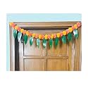 SPHINX Artificial Marigold &amp;Mango Leaves Simple Door-Window toran/Door hangings/Festive Decorations - Approx.100 cms/40 Inches/3.33 Ft. - (Light and Dark Orange, 50)