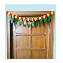 SPHINX Artificial Marigold &amp;Mango Leaves Simple Door-Window toran/Door hangings/Festive Decorations - Approx.100 cms/40 Inches/3.33 Ft. - (Yellow and Dark Pink (Rani), 1)