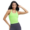 sphinx cat Womens Ribbed Workout Crop Tops with Built in Bra Yoga Racerback Tank Top Slim Fit