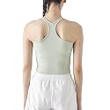 sphinx cat Womens Ribbed Workout Crop Tops with Built in Bra Yoga Racerback Tank Top Slim Fit