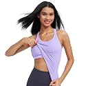 sphinx cat Womens Ribbed Workout Crop Tops with Built in Bra Yoga Racerback Tank Top Slim Fit