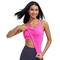 sphinx cat Womens Ribbed Workout Crop Tops with Built in Bra Yoga Racerback Tank Top Slim Fit