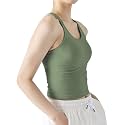 sphinx cat Womens Ribbed Workout Crop Tops with Built in Bra Yoga Racerback Tank Top Slim Fit