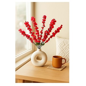 SPHINX Ceramic Vase with Artificial Flowers Flower