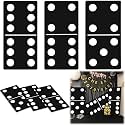 Spiareal 3 Pcs Large Domino Paper Board Puerto Rico Domino Party Decoration 8' x 15' Havana Nights Casino Party Theme Game Prom Night Birthday Wedding(Onyx Black,High Dominoes)