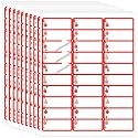 Spiareal 750 Pcs Labels Compatible with Printer, Christmas Ball, Red