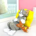 Spiaty PVC Cartoon Home, Office and Car Dashboard Decoration, Cartoon Figure with Yellow Cushion, Interior Ornament