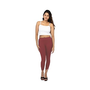 tailored cut amp classic fit stretchable viscose elasthane fabric ankle length leggings for women