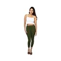 Tailored Cut &amp; Classic Fit Stretchable Viscose Elasthane Fabric Ankle Length Leggings for Women