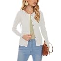 Spicy Sandia Button Down Crewneck Cardigan Sweaters for Women