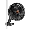 Spider Farmer 6" Grow Tent Clip Fan, EC Motor, 10-Level Oscillation, 1-Pack
