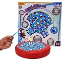 Spiderman Theme Musical Rotating Fishing Game for Kids - Battery Operated Learning Toy with 45 Fishes &amp; 4 Fishing Poles - Fun Interactive Educational Game for Boys &amp; Girls, Age 3+