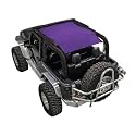 SPIDERWEBSHADE Original JK 2-Door Full Sunshade Top (2007-2017) Compatible with Jeep Wrangler JK Rubicon Sahara Sport All Trims - Airbag Safe - USA Made - 10 Year Warranty (Purple)