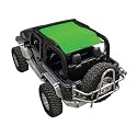 SPIDERWEBSHADE Original JK 2-Door Full Sunshade Top (2007-2017) Compatible with Jeep Wrangler JK Rubicon Sahara Sport All Trims - Airbag Safe - USA Made - 10 Year Warranty (Green)
