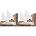 Spidfee Shower Splash Guard Kit, Large Splash Guards for Bathtub Waterproof Self-Adhesive Shower Corner Guards to Keep Water in Shower or Bath, Pack of 4 (9.25 x 9.25 inches)
