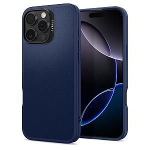 spigen cyrill kajuk mag  iphone 16 pro max case  blue iphone 16 pro max back cover  faux leathertpupc - navy