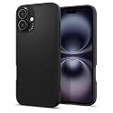 Spigen Cyrill Kajuk Mag | iPhone 16 Pro Case | Crossbody Lanyard Strap iPhone 16 Pro Back Cover | Faux Leather+TPU+PC - Classic Charm Black