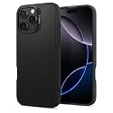 Spigen Cyrill Kajuk Mag | iPhone 16 Pro Max Case | Crossbody Lanyard Strap iPhone 16 Pro Max Back Cover | Faux Leather+TPU+PC - Classic Charm Black