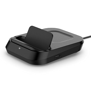 spigen arcpack dual wireless charging dock with usb-c port - black
