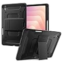 Spigen for Galaxy Tab S11 Case (2025), Tough Armor Pro Protective Hard Shell with Kickstand and Built-in S Pen Holder, Drop-Proof Dual-Layer Protection, 11 Inch, Black