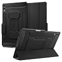 Spigen for Galaxy Tab S12 Ultra / S11 Ultra Case (2026/2025), Rugged Armor Pro Protective Tri-Fold Cover with Built-in S Pen Holder, Shock-Absorbing Carbon Fiber Design, 14.6 Inch, Black