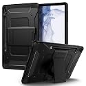 Spigen for Galaxy Tab S8+ Plus/S7+ Plus Case (2020), Tough Armor Pro Protective Hard Shell with Kickstand and Built-in S Pen Holder, Drop-Proof Dual-Layer Protection, 12.4 Inch, Black