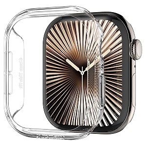 spigen protective case for apple watch series 1110 42mm ultra slim lightweightthin fit - crystal clear