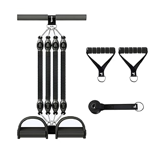 spike pro tummy trimmer 1 set four-tube pull rope elastic sit up rope abdomen leg exerciser sit up home exercise