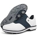 Spikes Golf Shoes Men Professional Golf Shoes Waterproof Walking Footwears for Golfers Outdoor Gym Sneakers